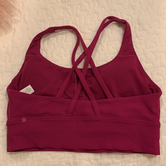 Lululemon | Magenta Strappy Cross Back Energy Bra - Picture 2 of 3